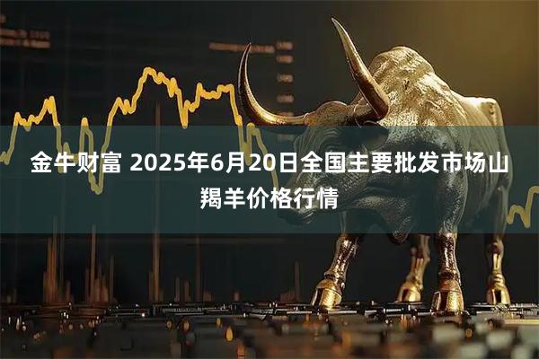 金牛财富 2025年6月20日全国主要批发市场山羯羊价格行情