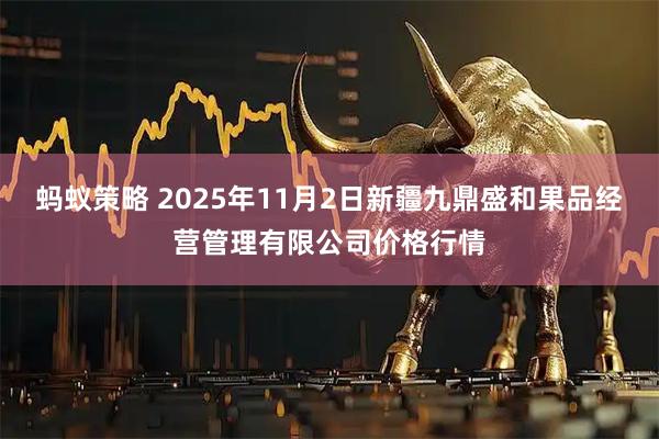 蚂蚁策略 2025年11月2日新疆九鼎盛和果品经营管理有限公司价格行情