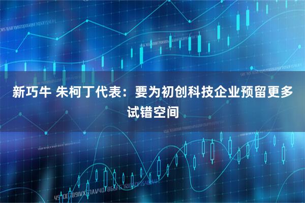 新巧牛 朱柯丁代表：要为初创科技企业预留更多试错空间